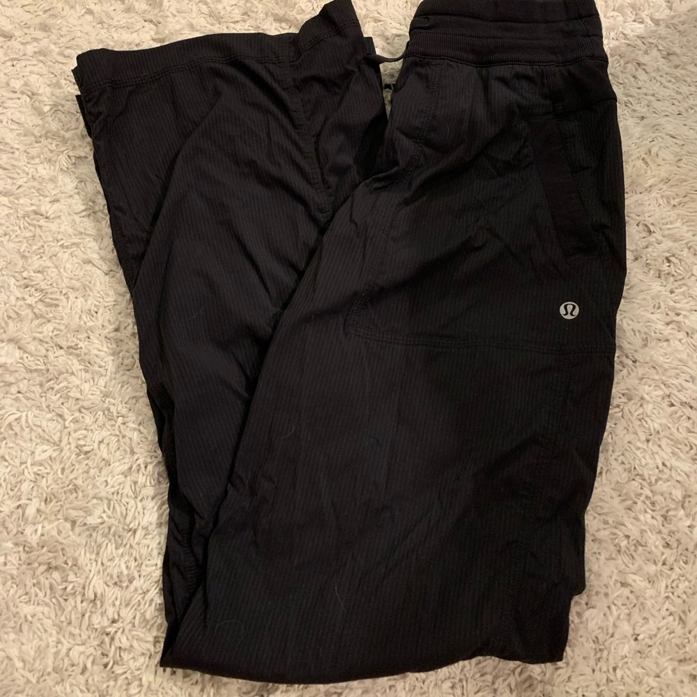 Black Lululemon studio pants